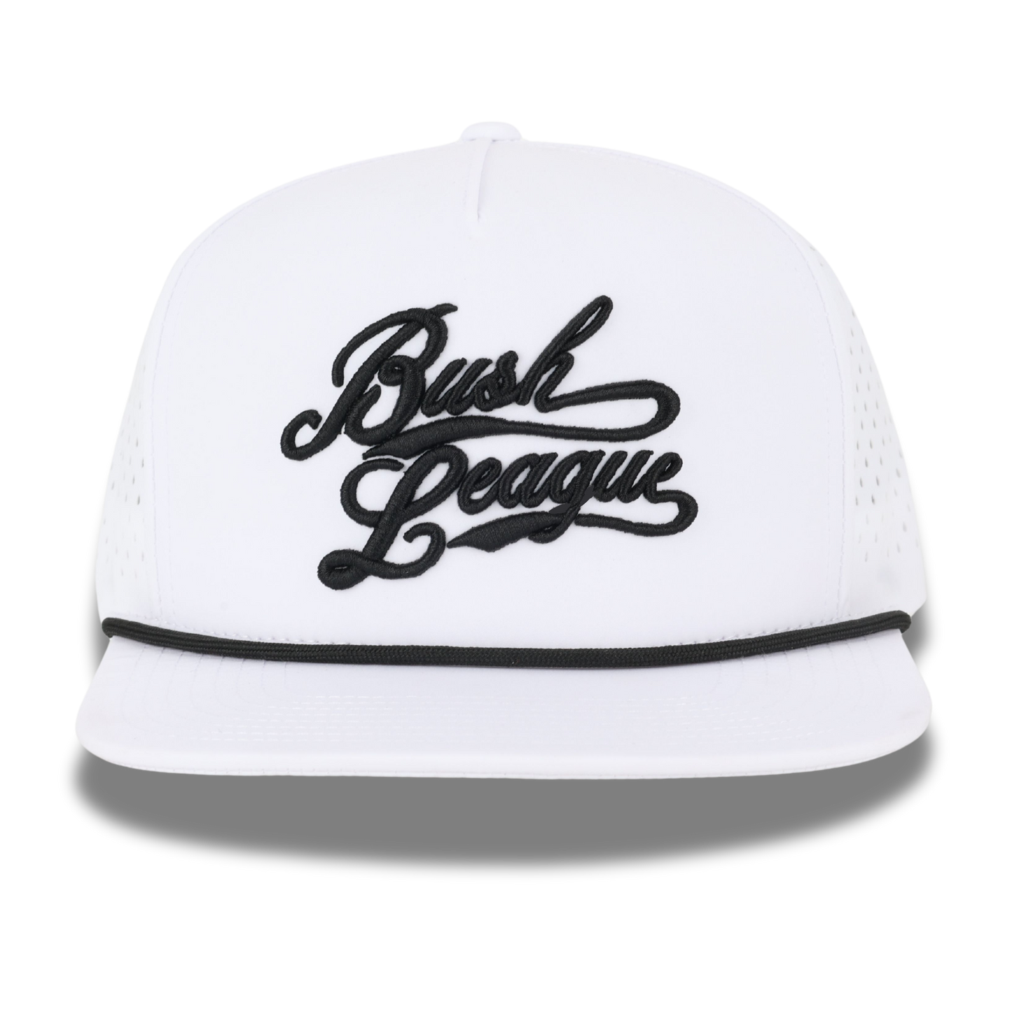 Bush League Flat Bill - White / Black