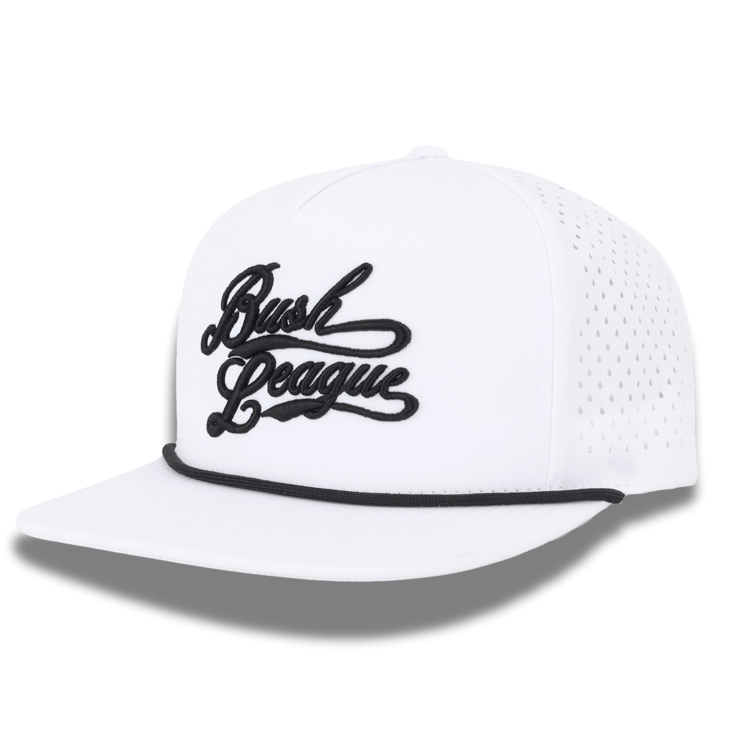 Bush League Flat Bill - White / Black