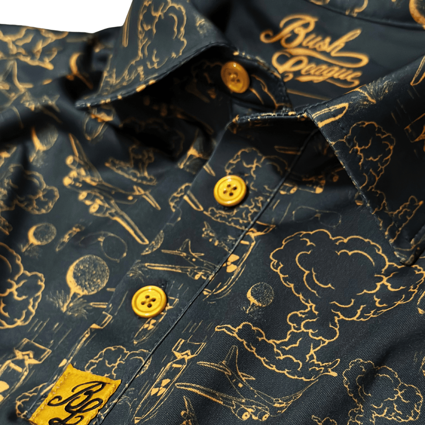 Dropping Bombs Golf Polo - Grey