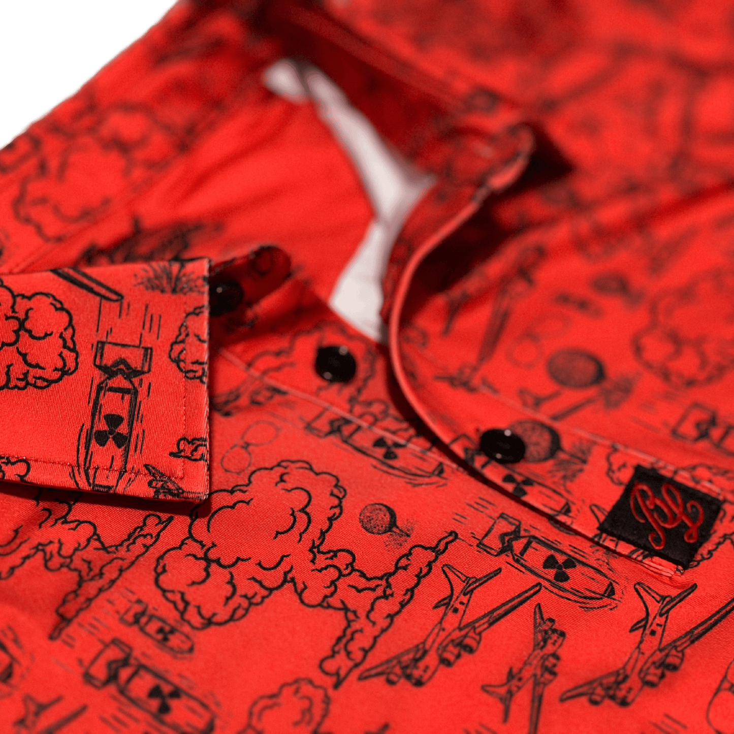 Dropping Bombs Golf Polo - Red