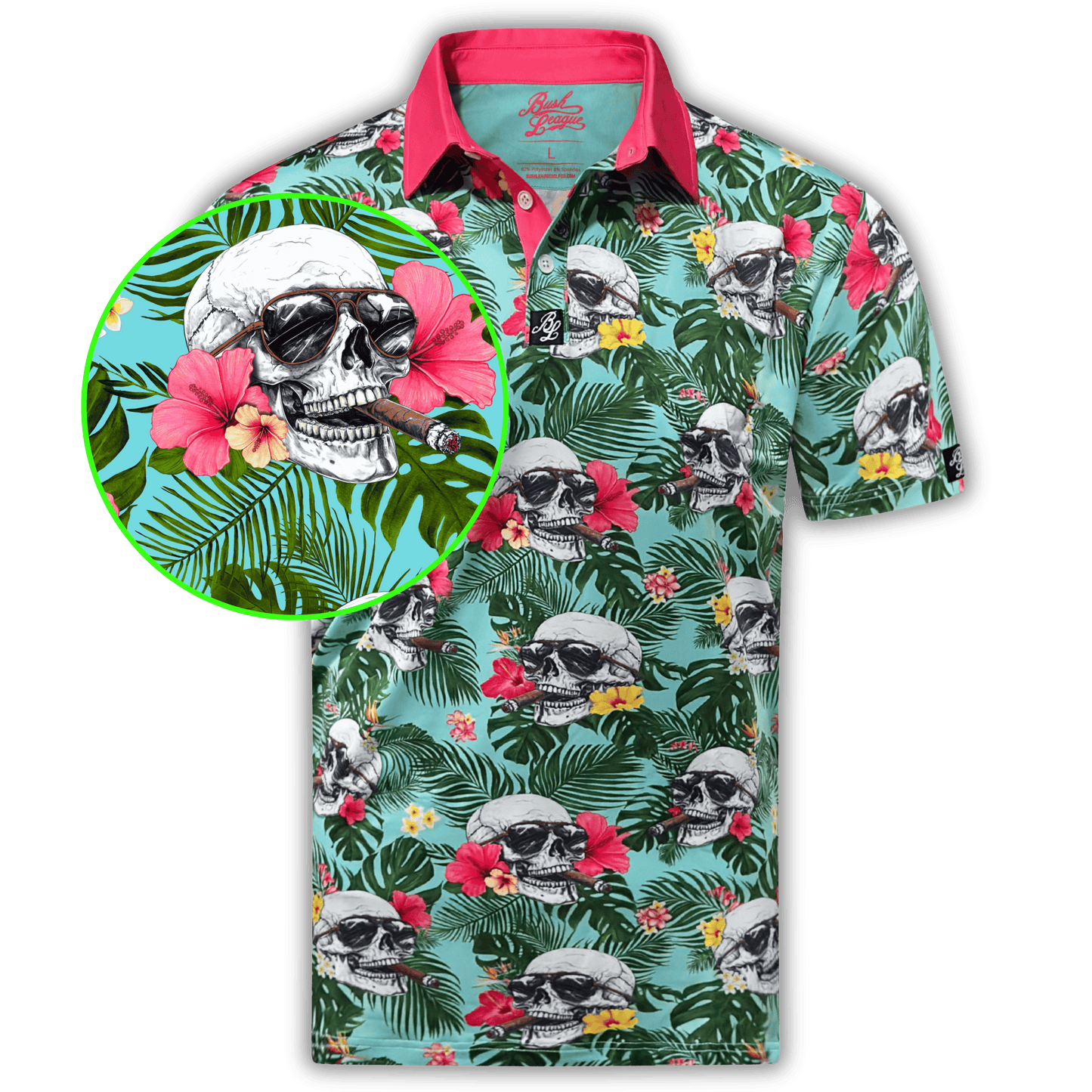 Smokin Skulls Golf Polo