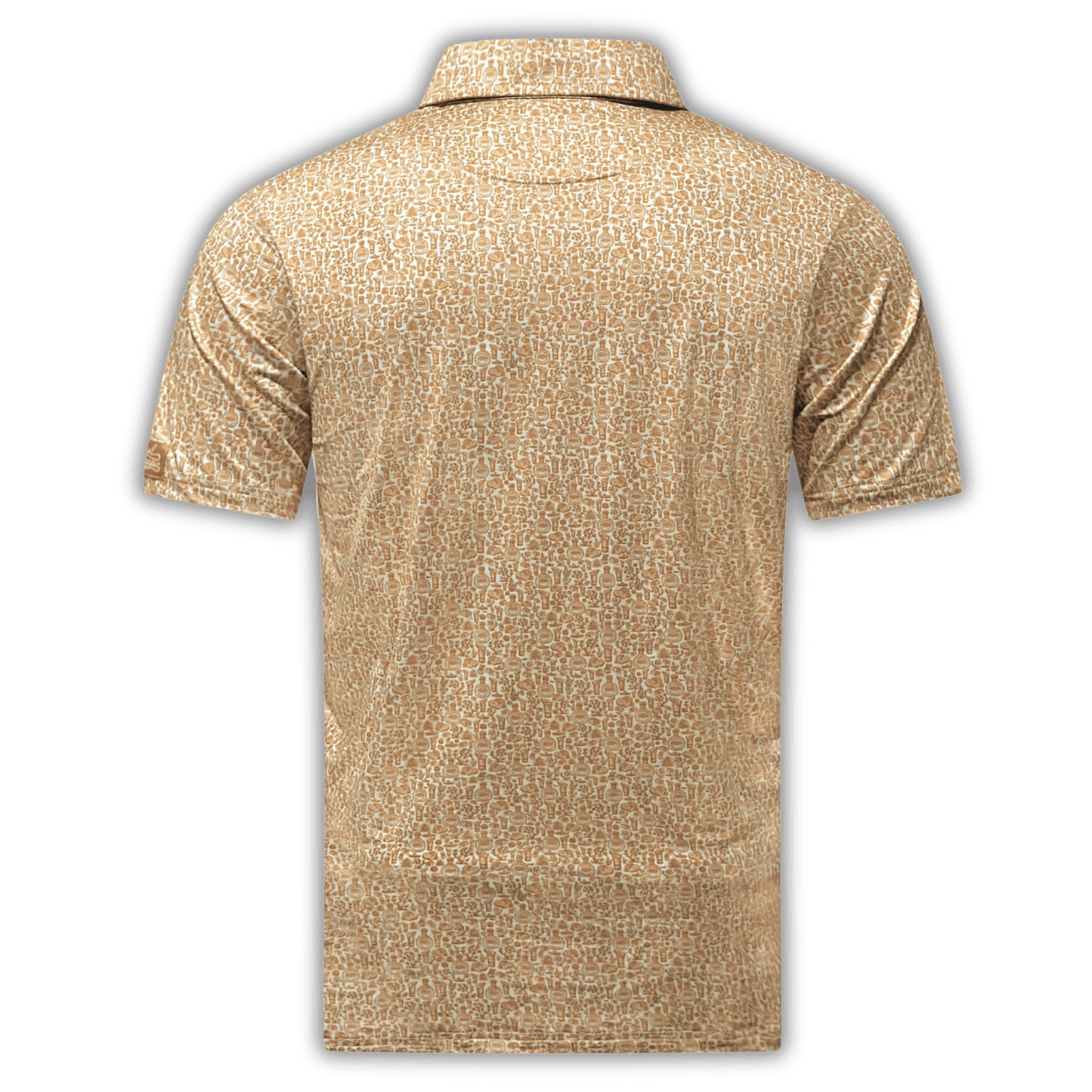 Men's Tequila Reposado golf shirt. Back of the golf polo.