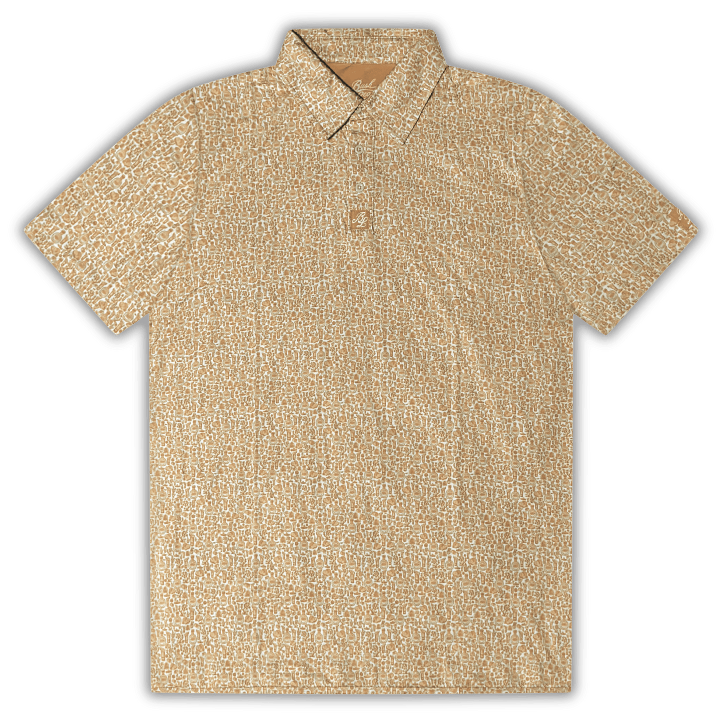 Men's Tequila Golf Shirt flat lay