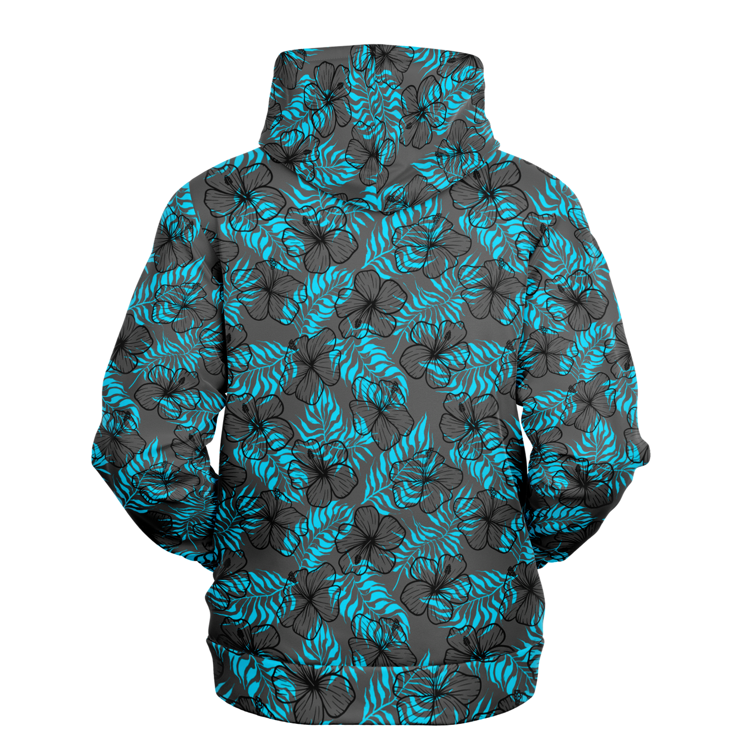 Hibiscus - Grey / Blue