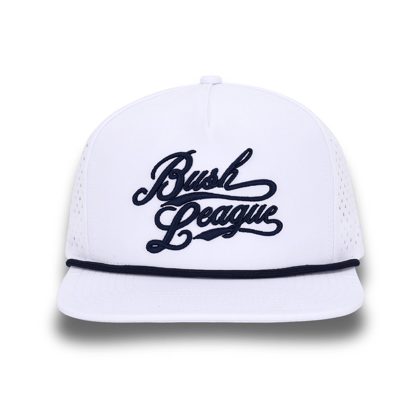 Bush League Flat Bill - White / Blue