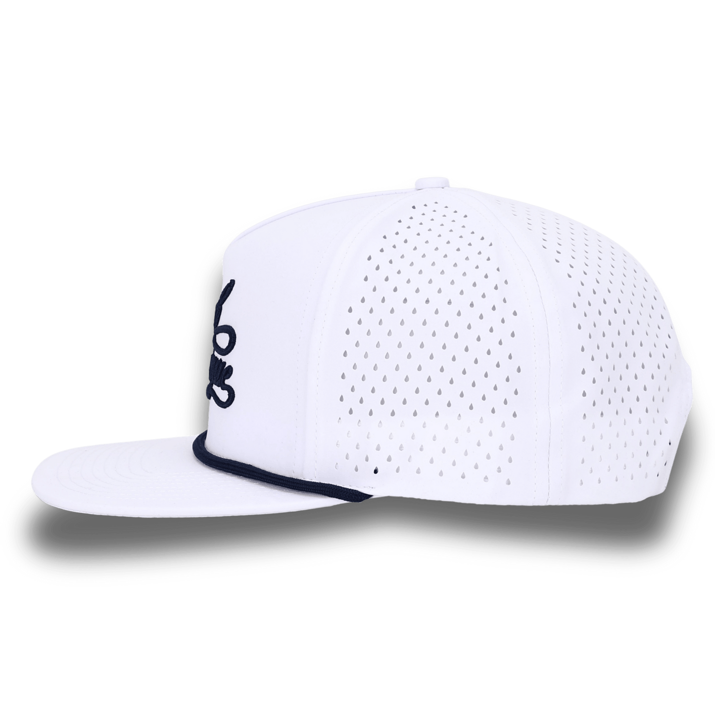 Bush League Flat Bill - White / Blue