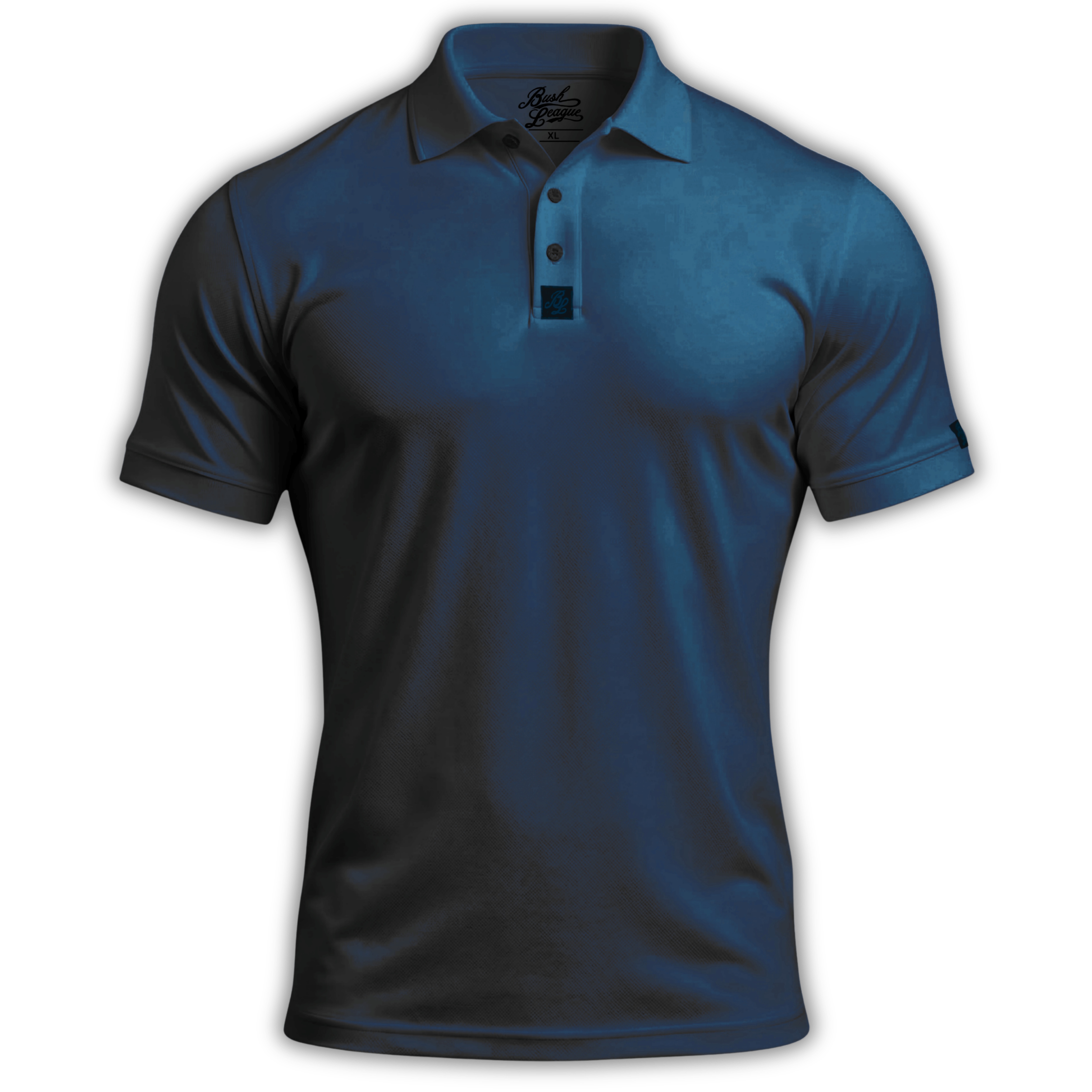 Gun Metal Blue Golf Polo | Bush League Golf Co.