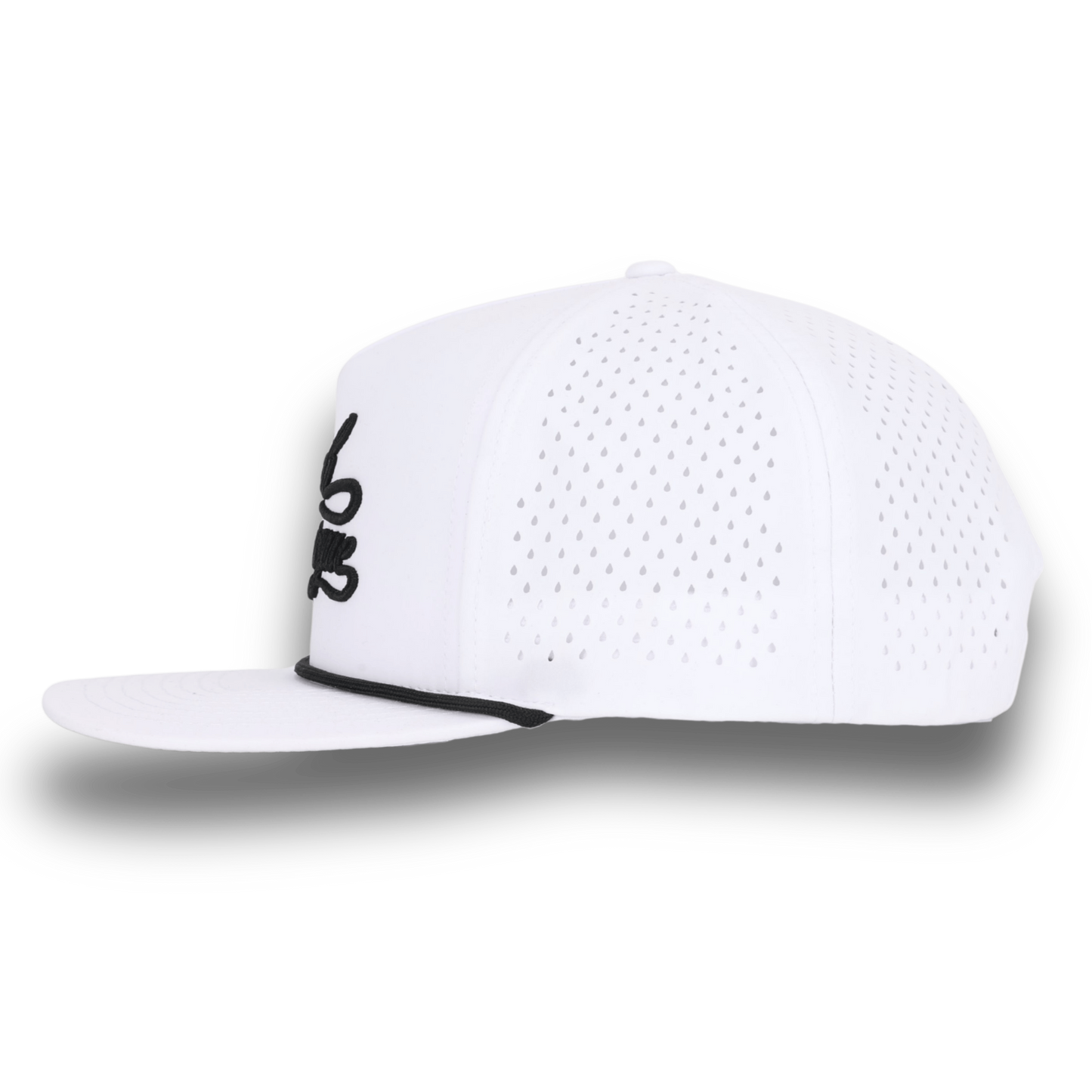 Bush League Flat Bill - White / Black