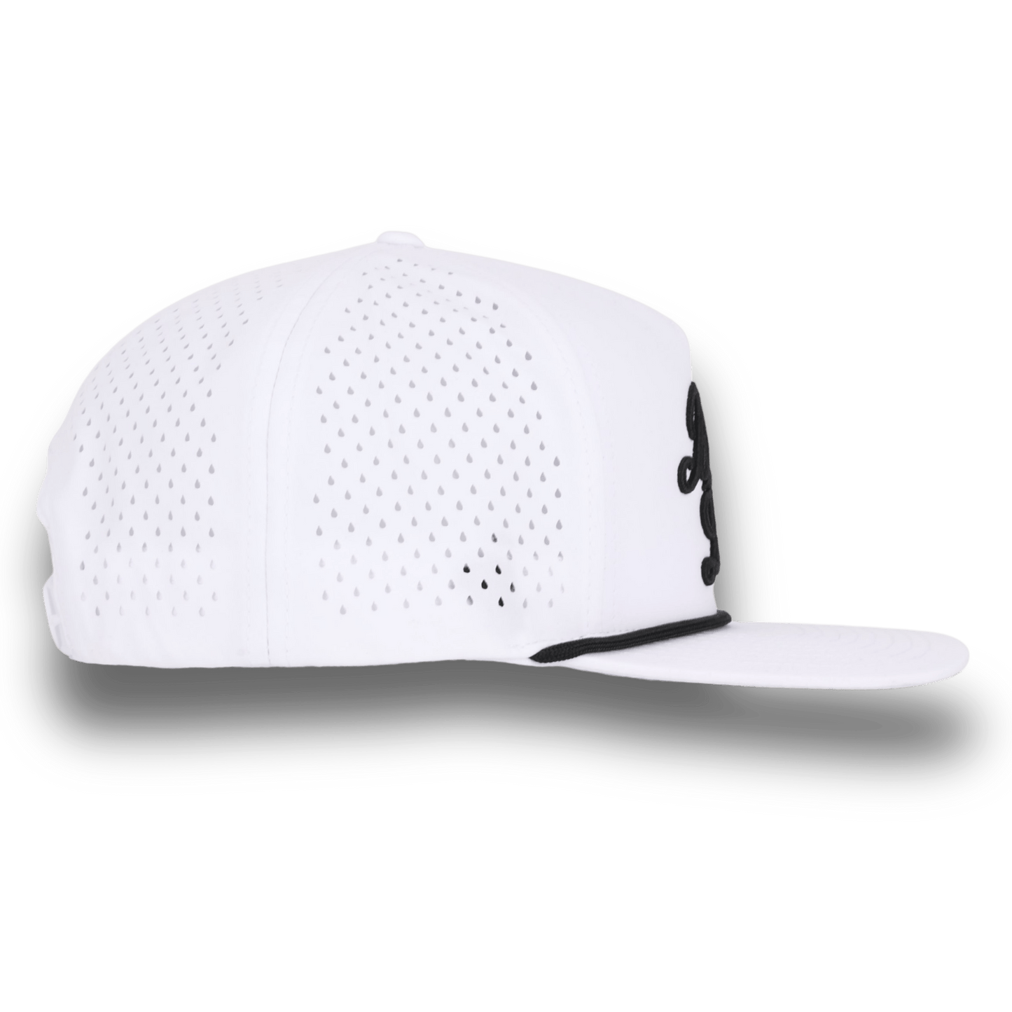 Bush League Flat Bill - White / Black