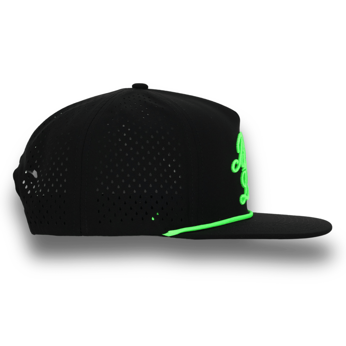 Bush League Flat Bill - Black / Neon