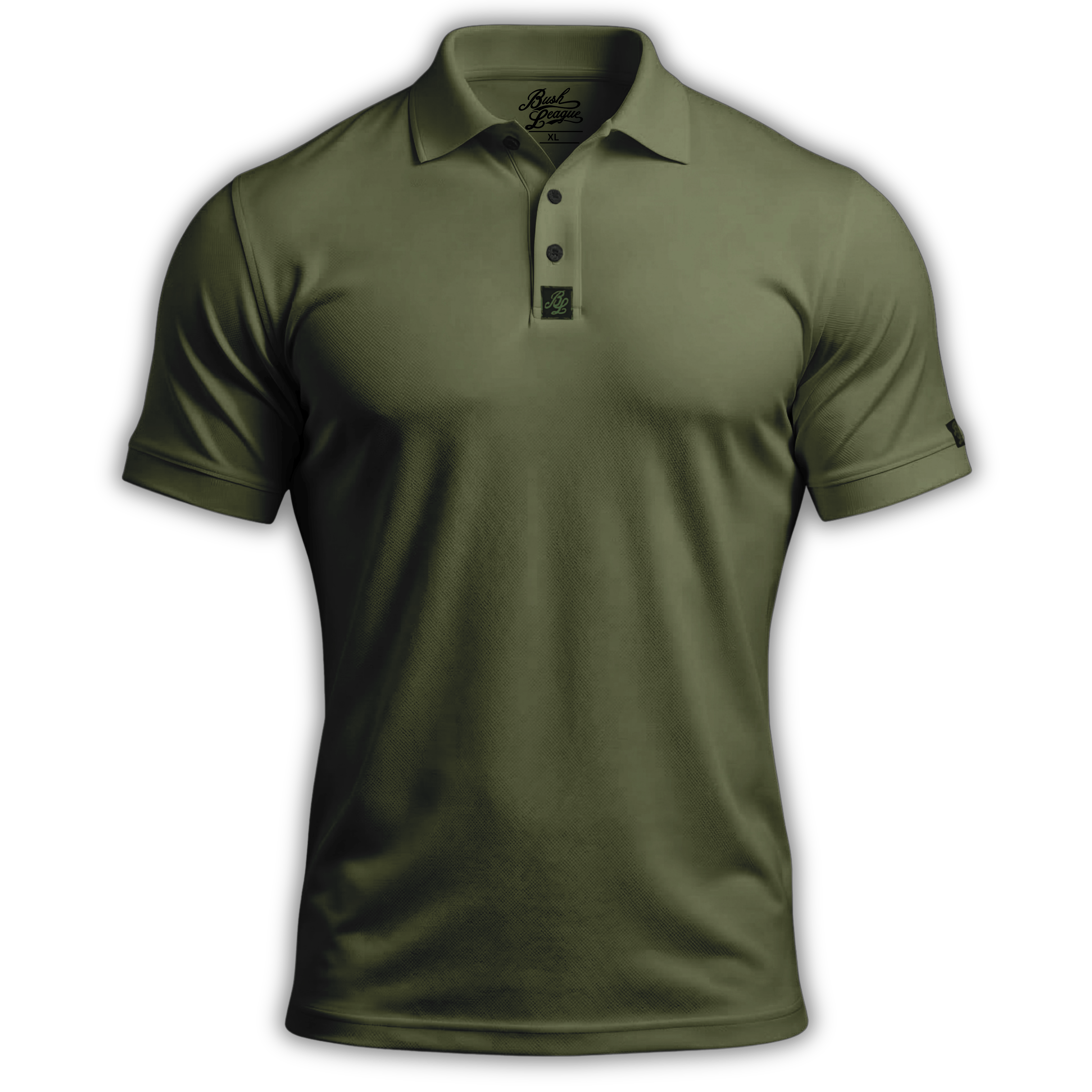 Military Green Golf Polo | Bush League Golf Co.