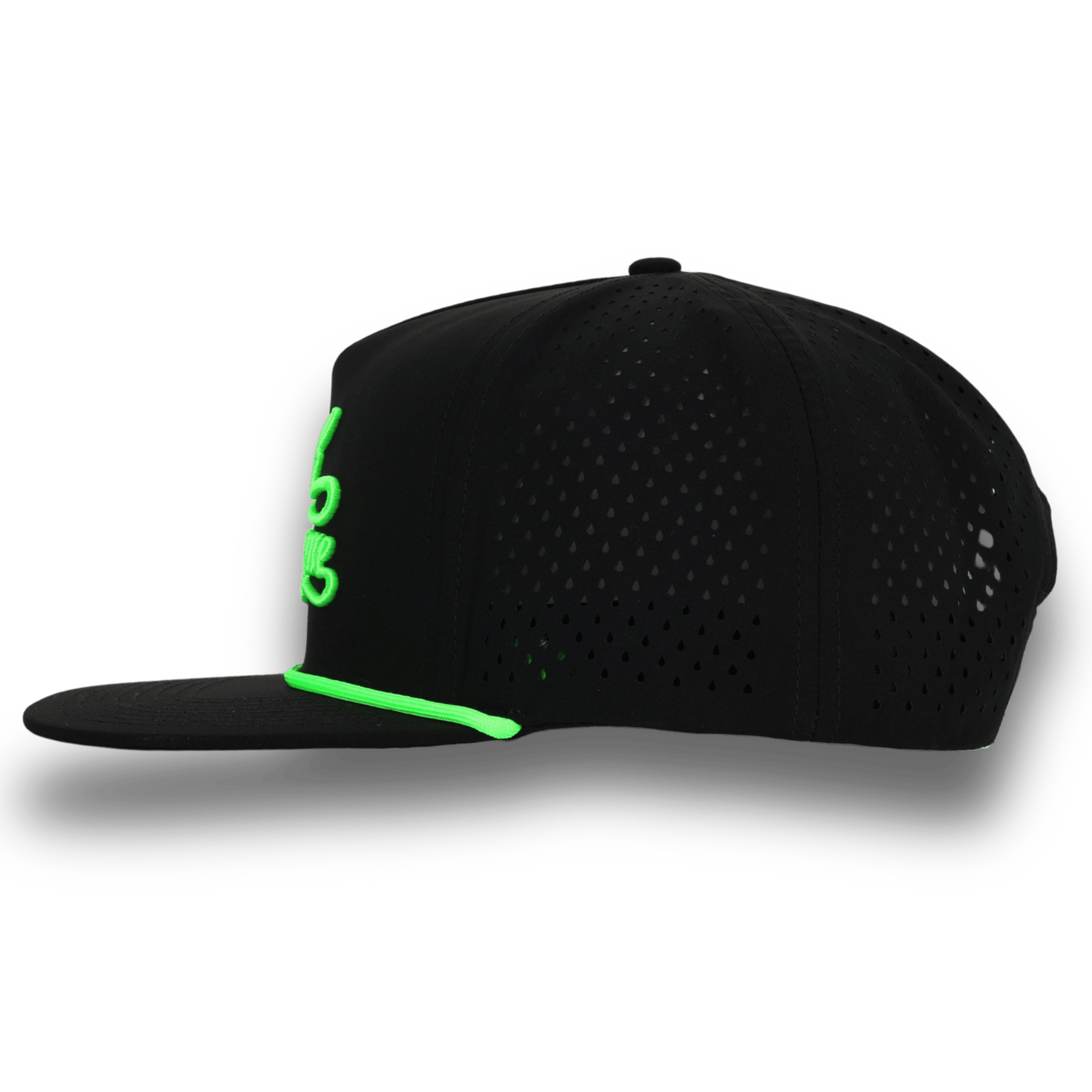 Bush League Flat Bill - Black / Neon