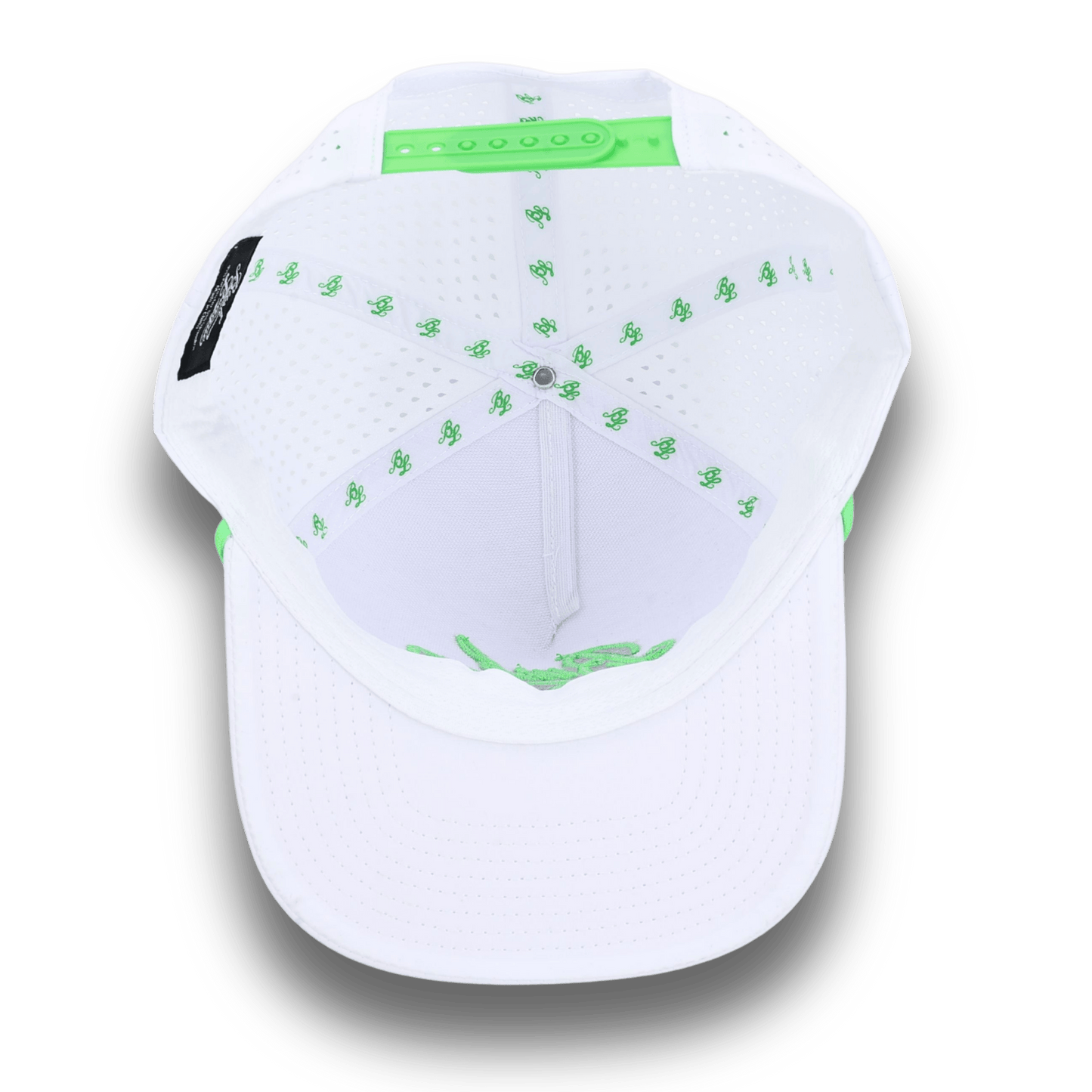 Bush League Flat Bill - White / Neon