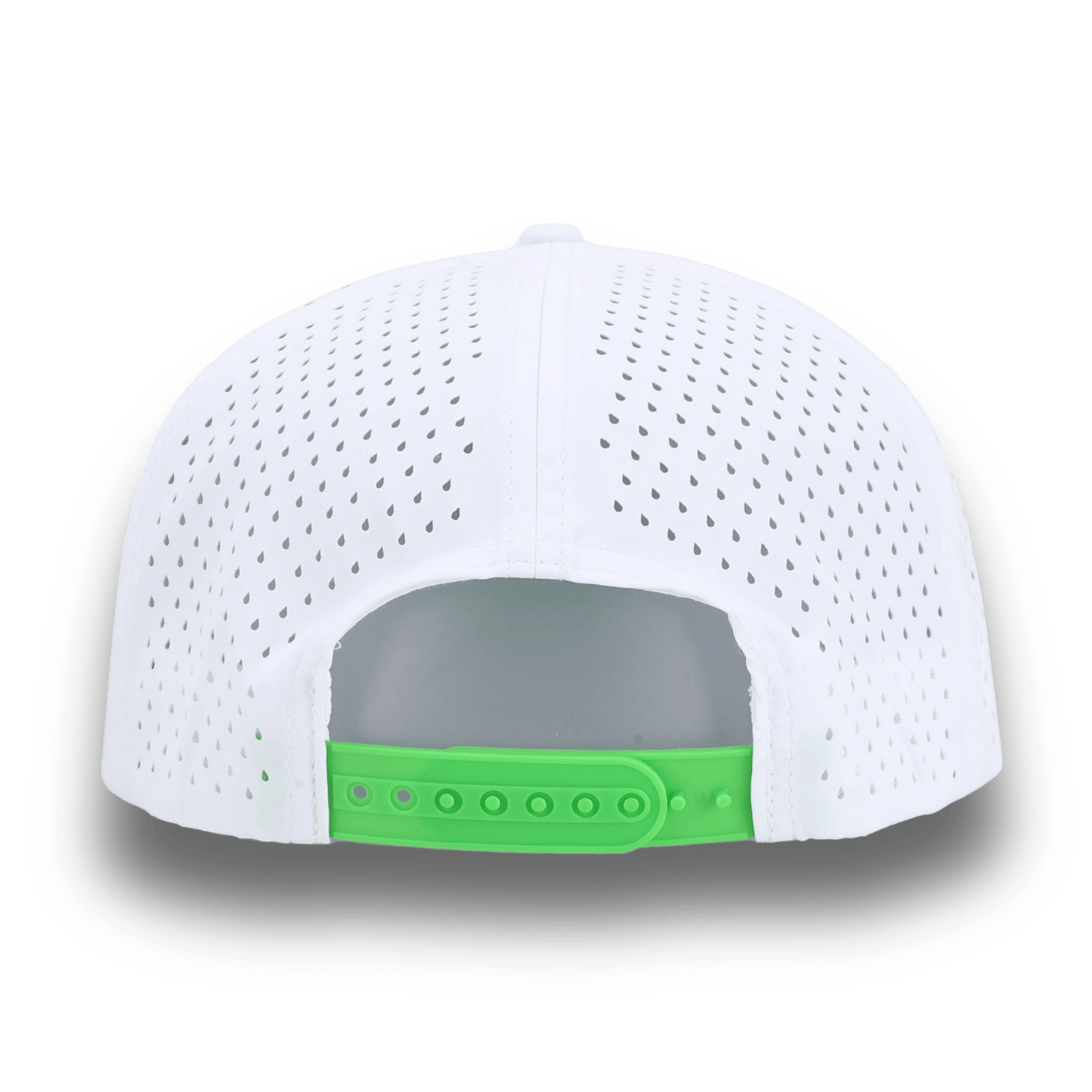 Bush League Flat Bill - White / Neon