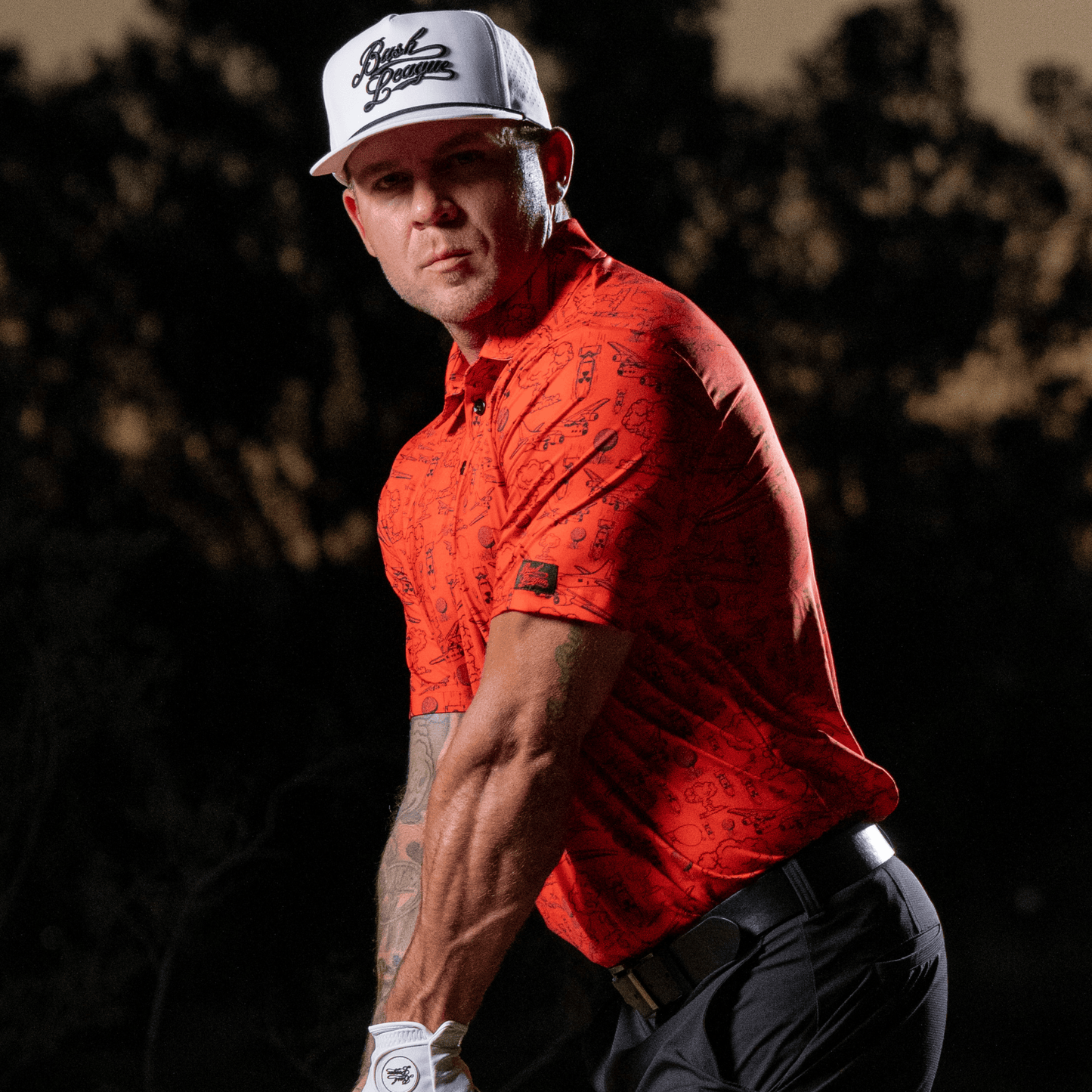 Dropping Bombs Golf Polo - Red