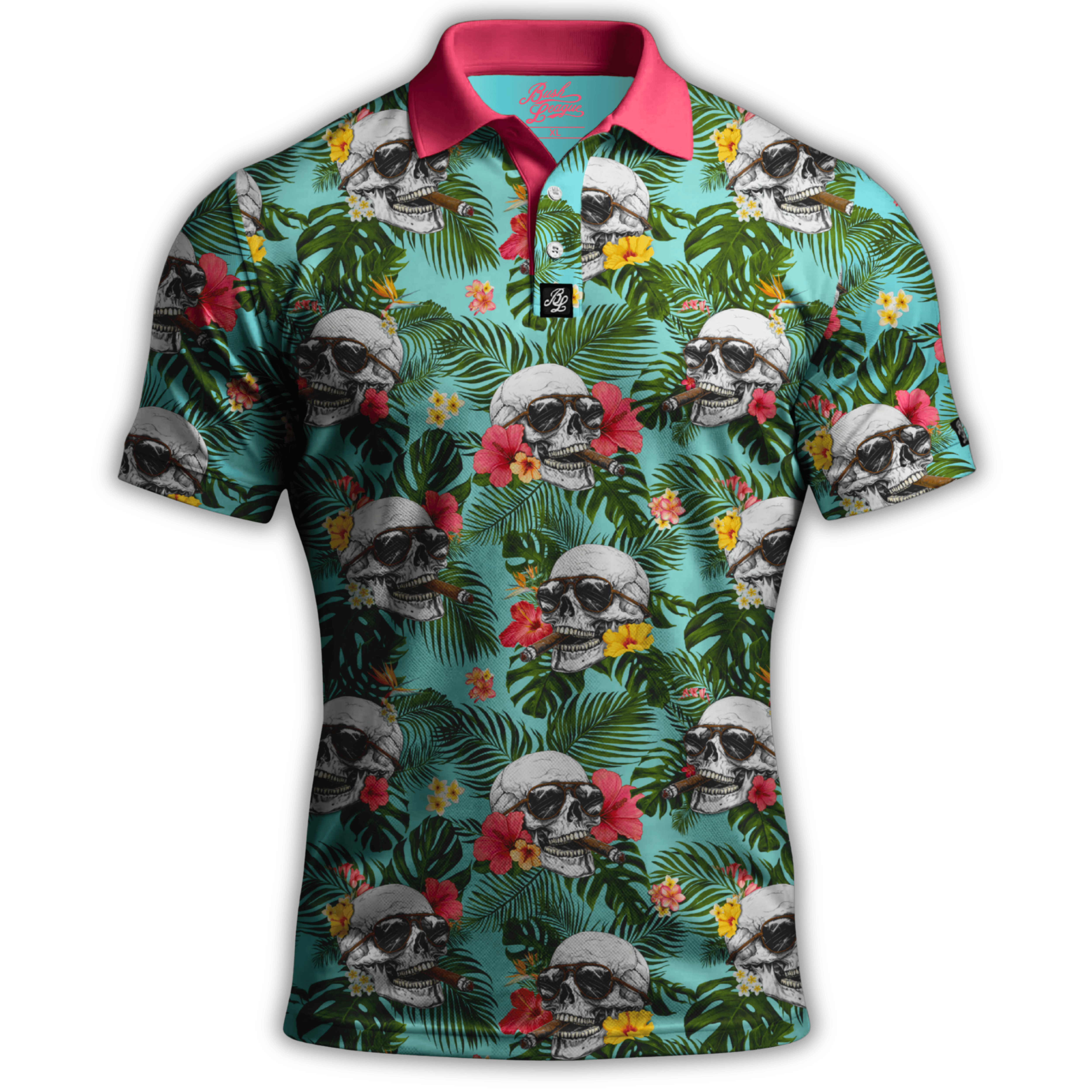 Smokin Skulls Golf Polo | Bush League Golf Co.