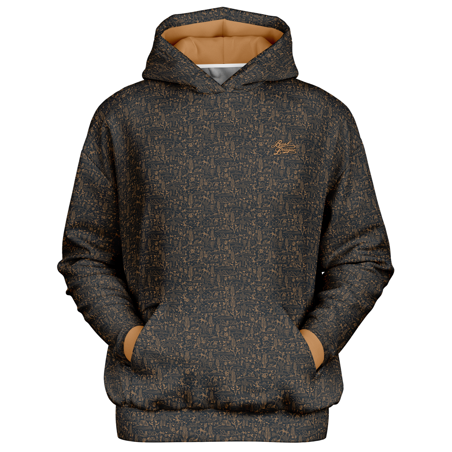 The Desert Oversized Hoodie - Grey / Copper