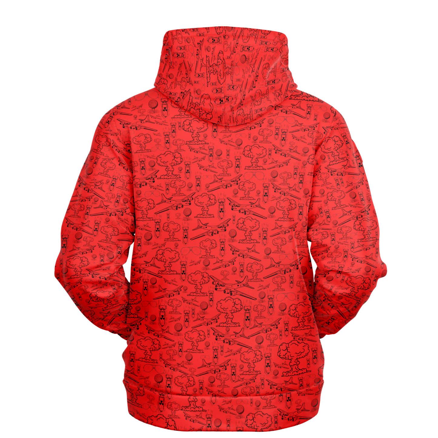 Dropping Bombs Athletic Hoodie - Red