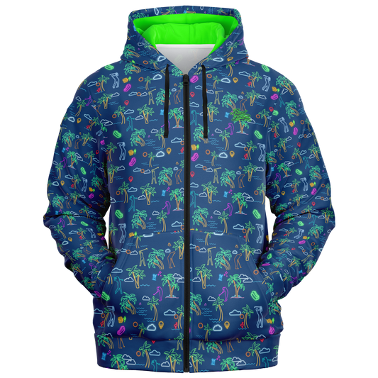 Golf Vibe Full Zip Athletic Hoodie