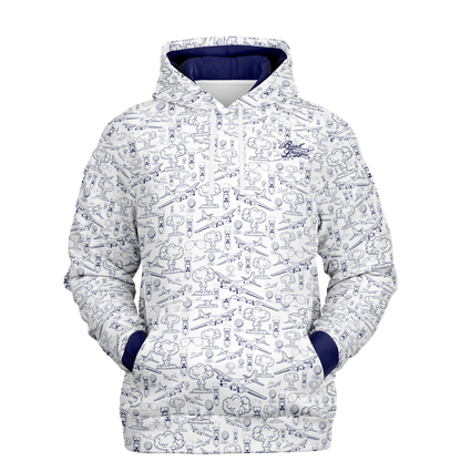 Dropping Bombs Athletic Hoodie - White