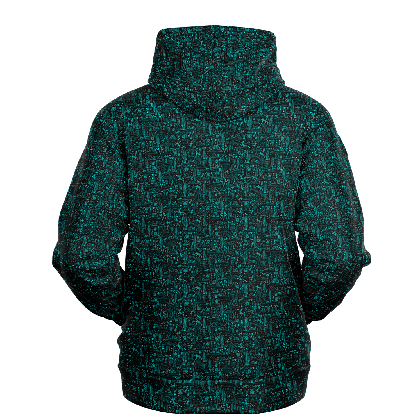 The Desert Athletic Hoodie - Black / Teal