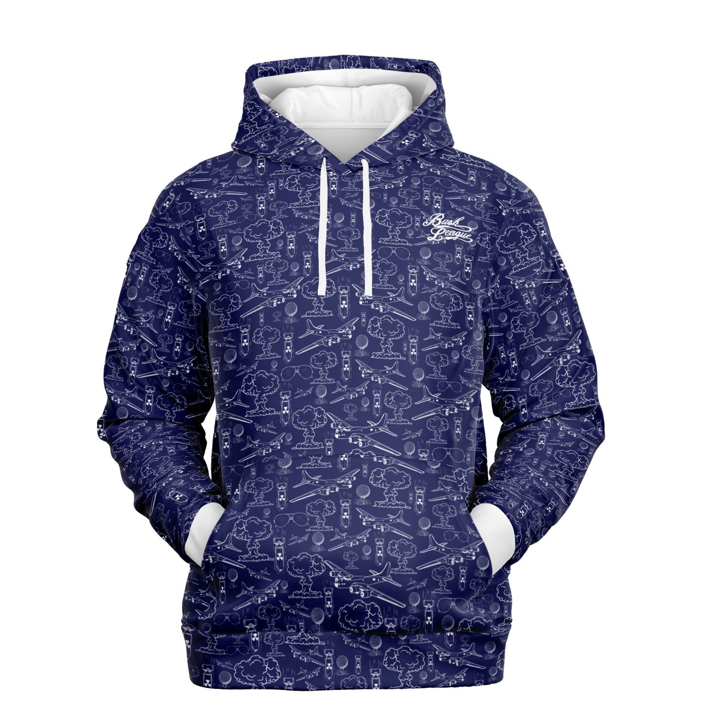 Dropping Bombs Athletic Hoodie - Blue