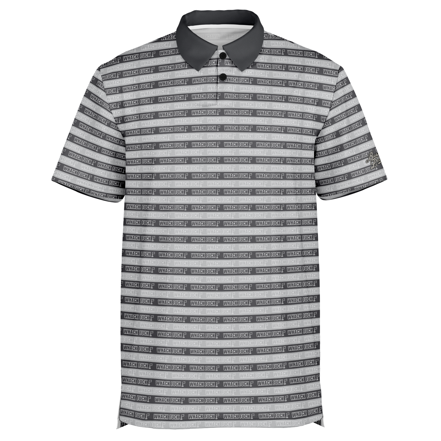 Whack Fuck Golf Polo - Grey