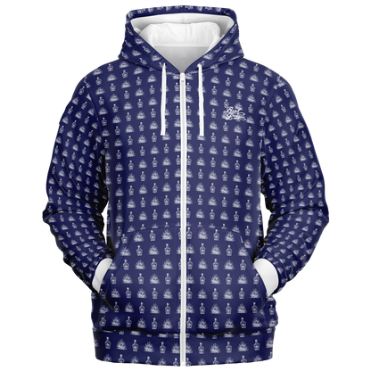 Tequila Full Zip - Blue / White