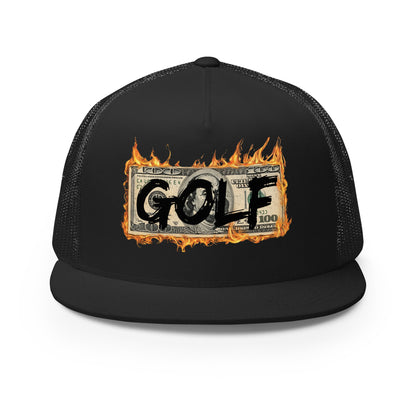 Burning Cash Trucker Cap