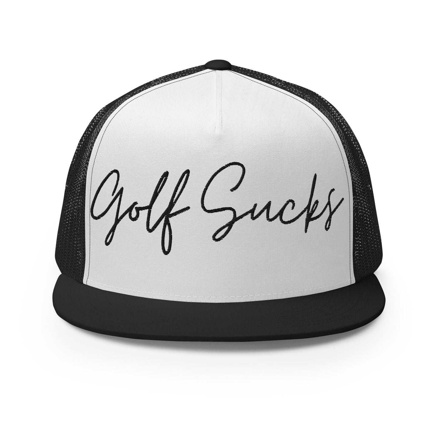 Golf Sucks Trucker Cap Black