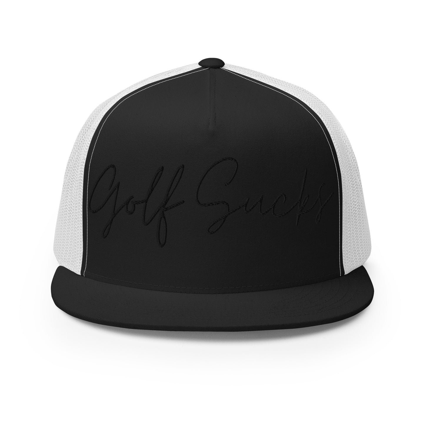 Golf Sucks Trucker Cap Black