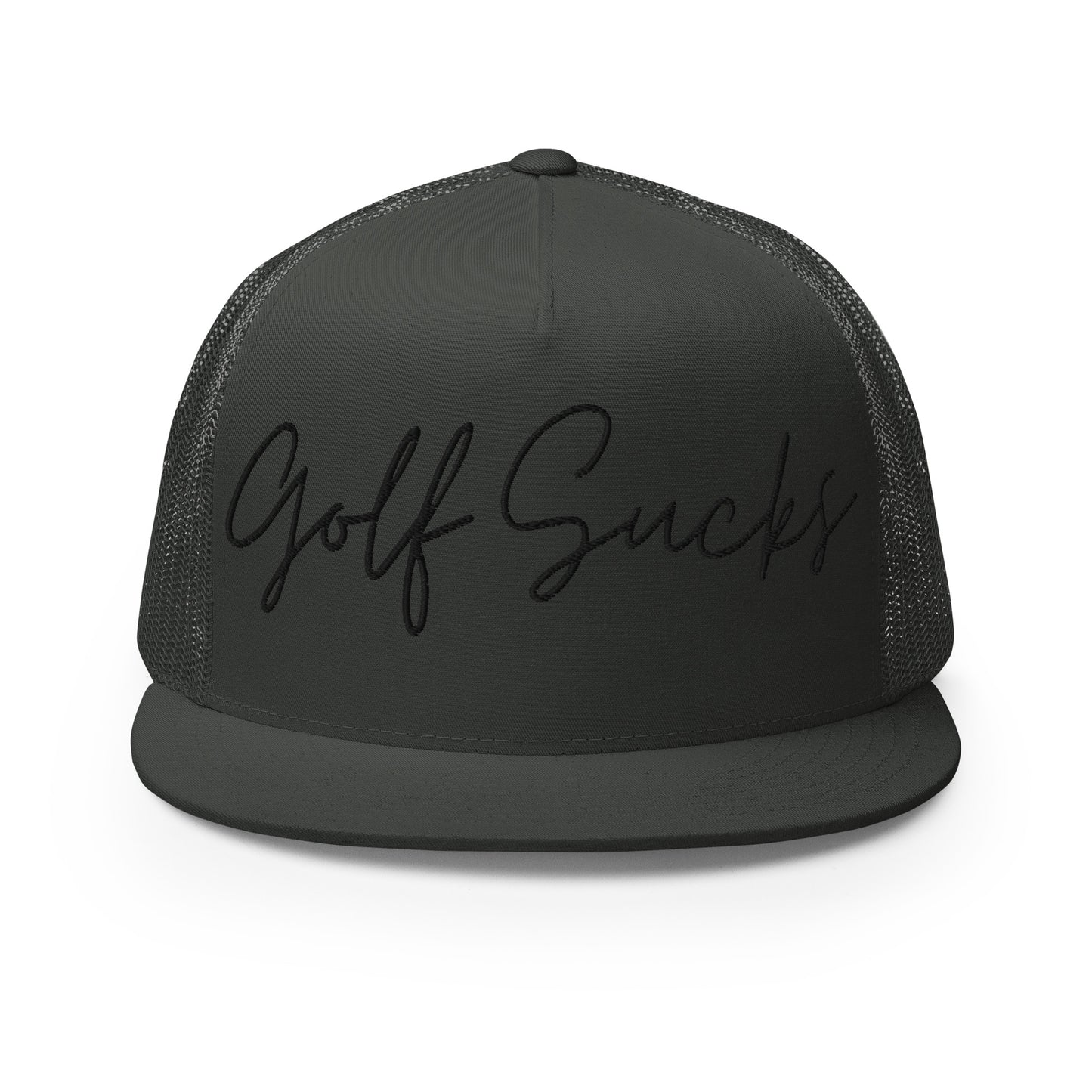 Golf Sucks Trucker Cap Black