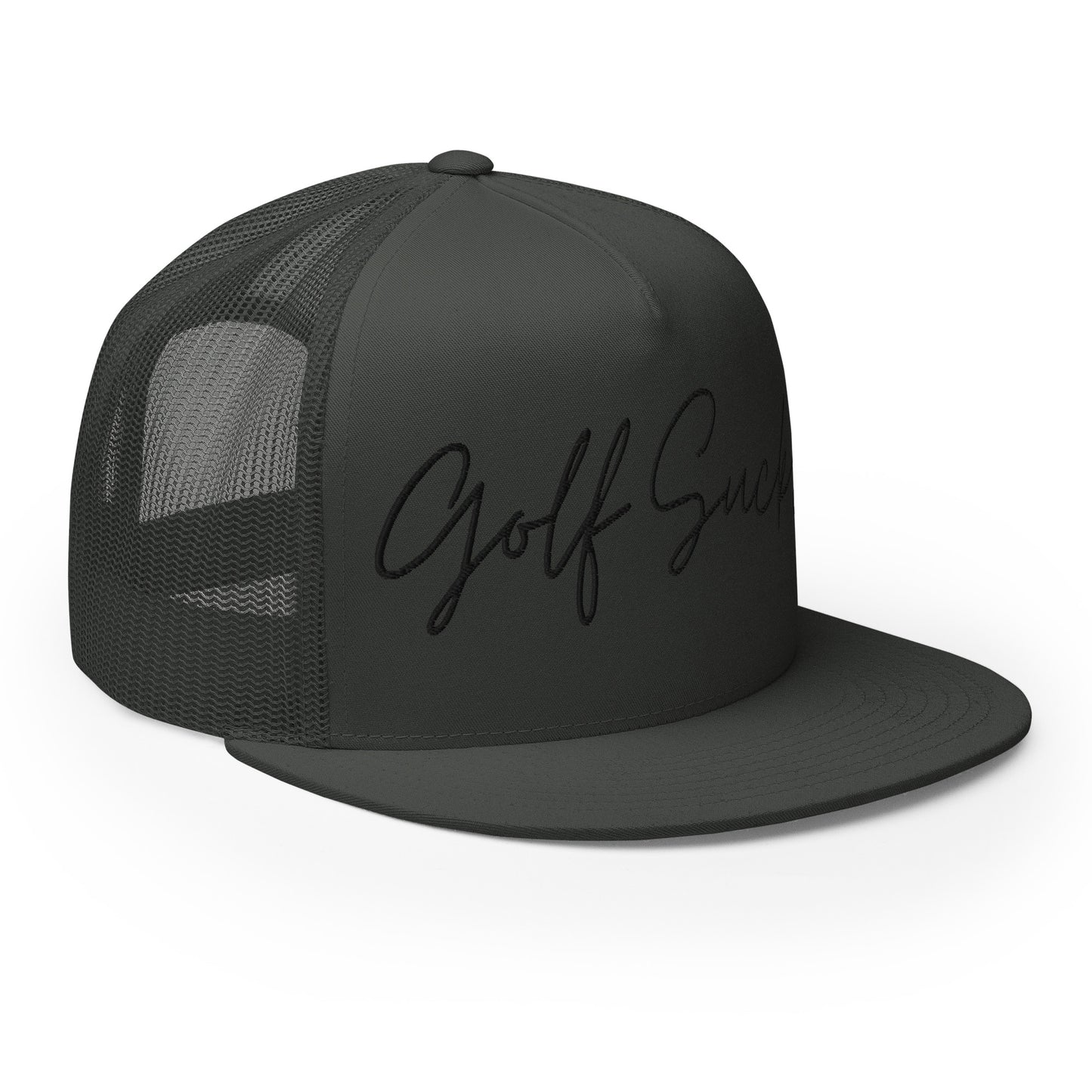 Golf Sucks Trucker Cap Black