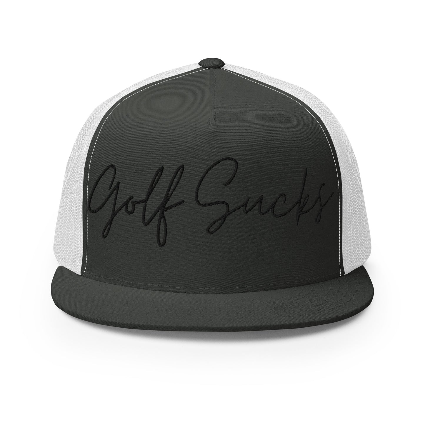 Golf Sucks Trucker Cap Black