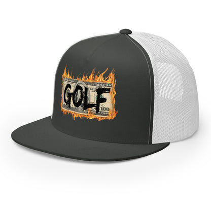 Burning Cash Trucker Cap