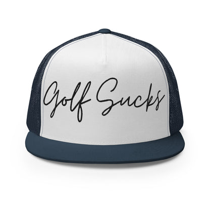 Golf Sucks Trucker Cap Black