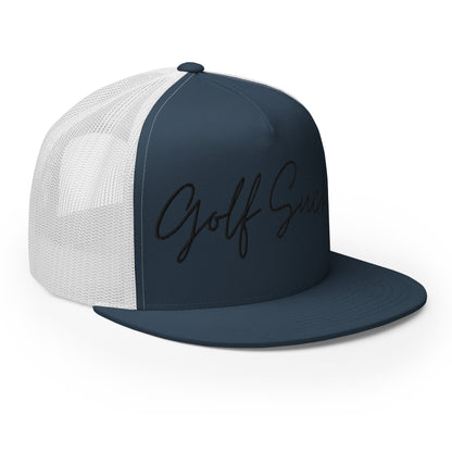 Golf Sucks Trucker Cap Black