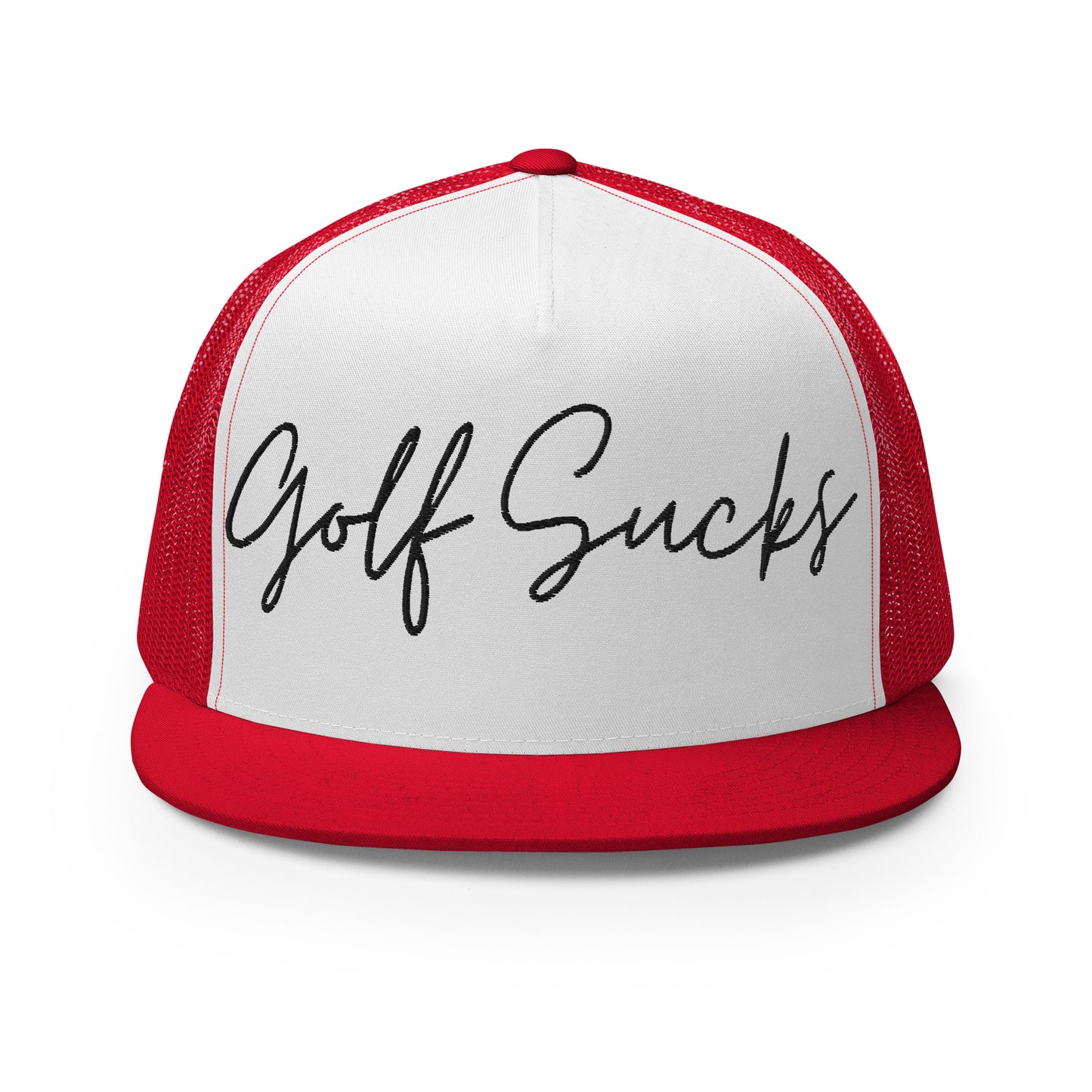 Golf Sucks Trucker Cap Black