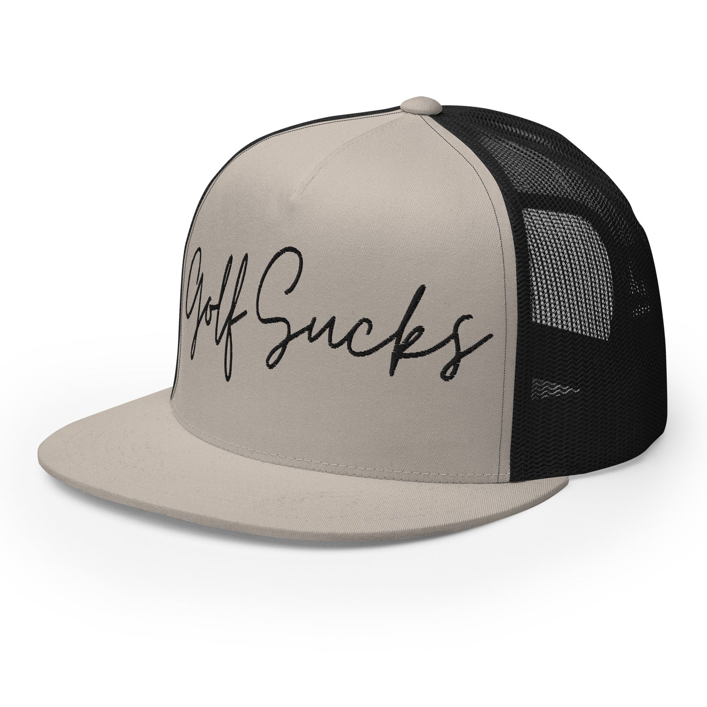 Golf Sucks Trucker Cap Black