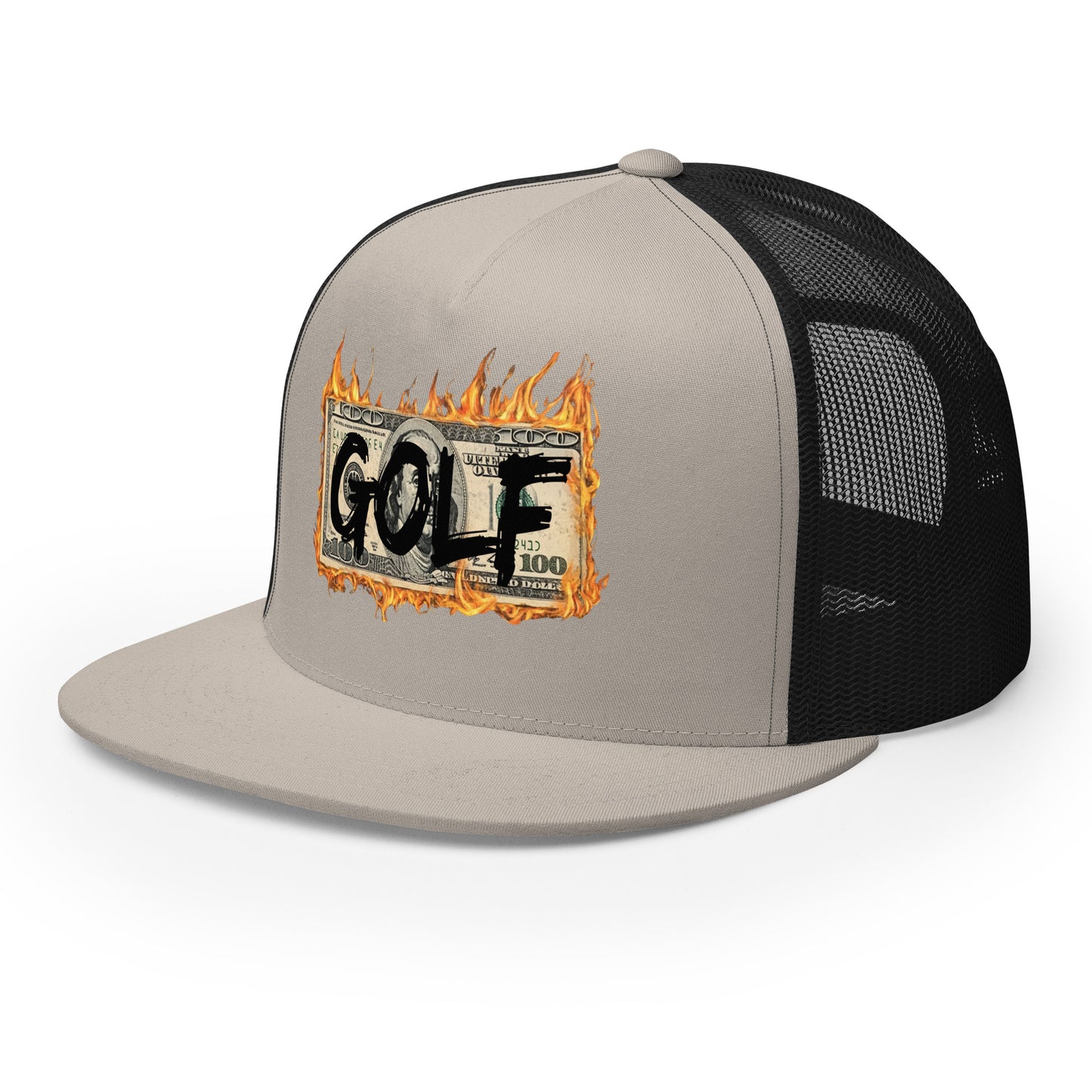 Burning Cash Trucker Cap