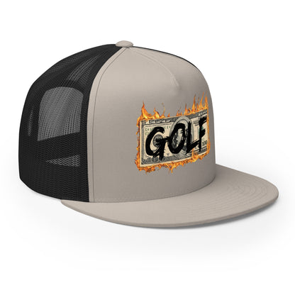 Burning Cash Trucker Cap