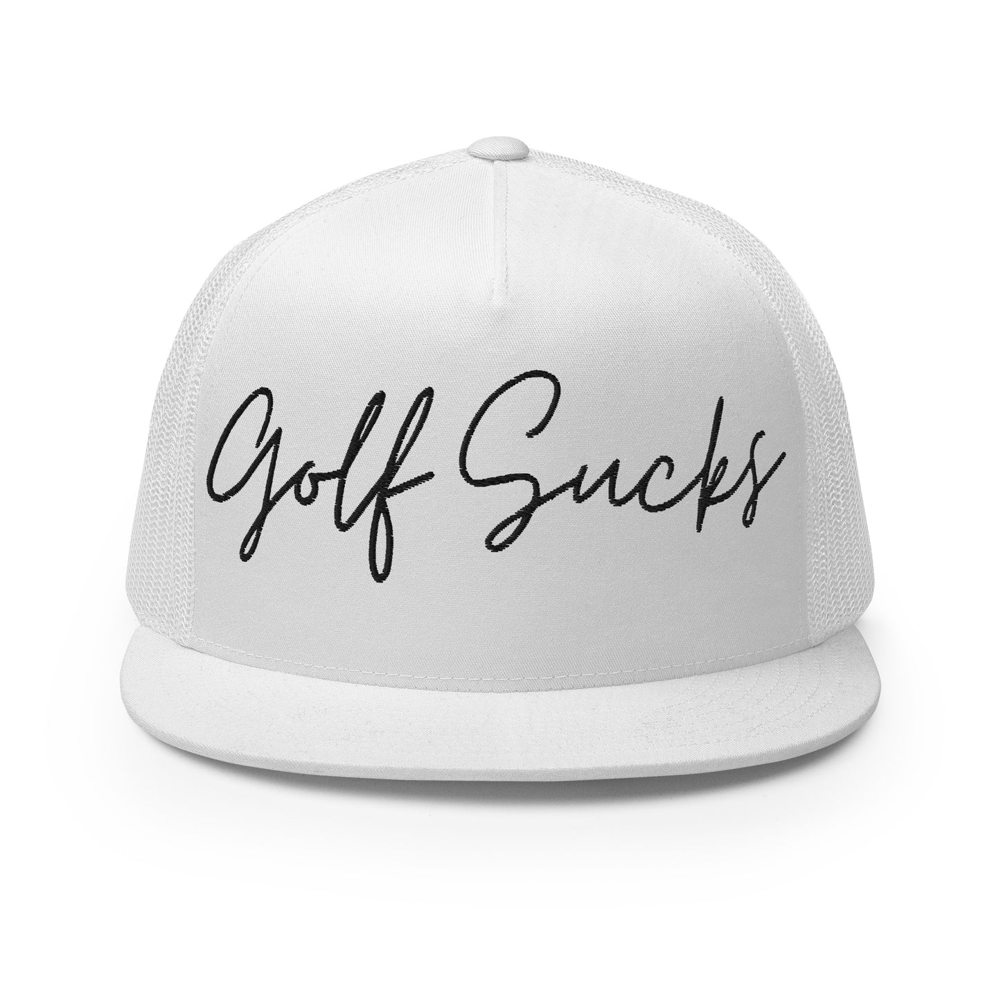 Golf Sucks Trucker Cap Black