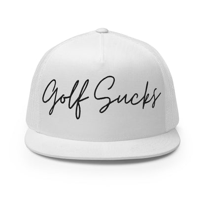 Golf Sucks Trucker Cap Black