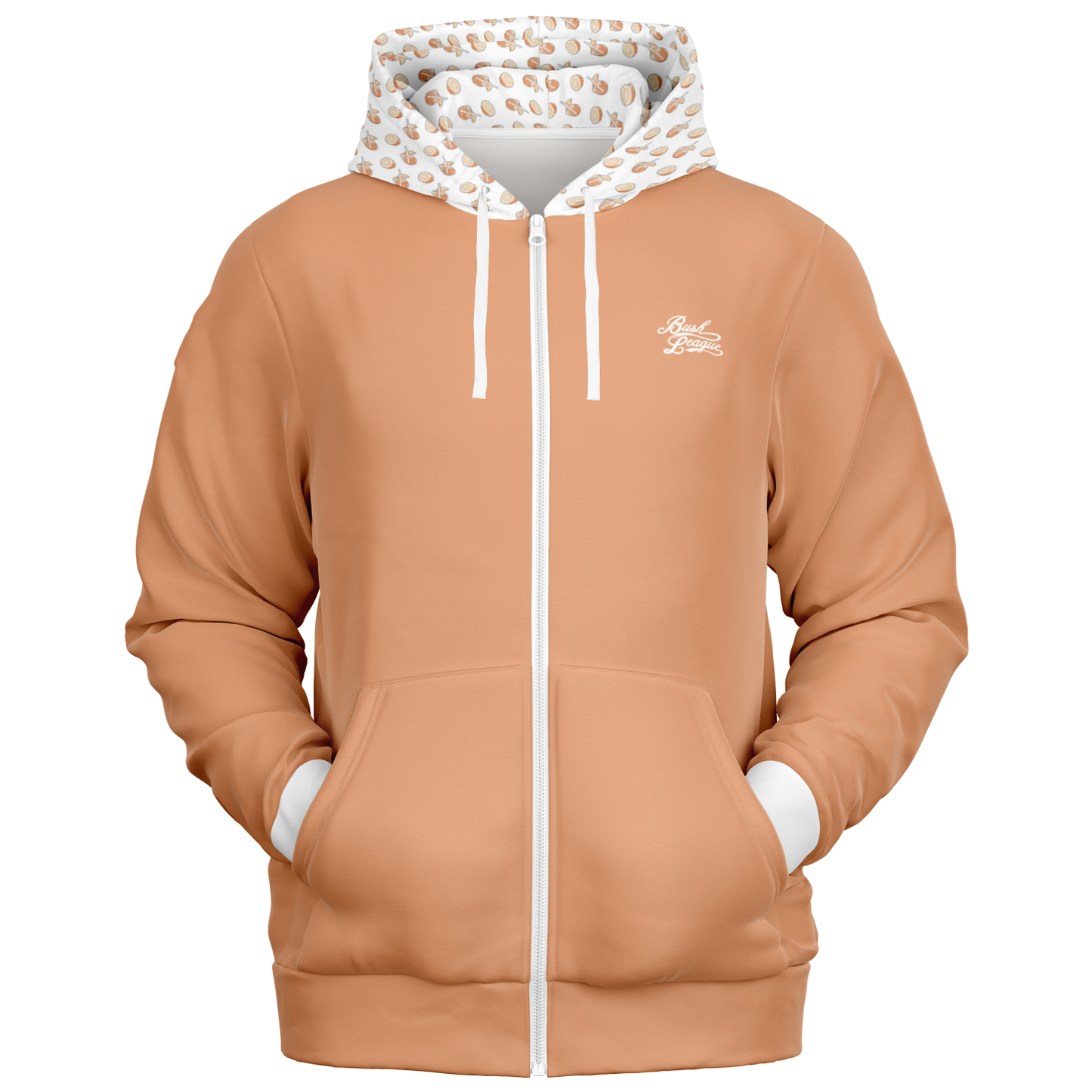 Orange Cocktail Hood Full Zip