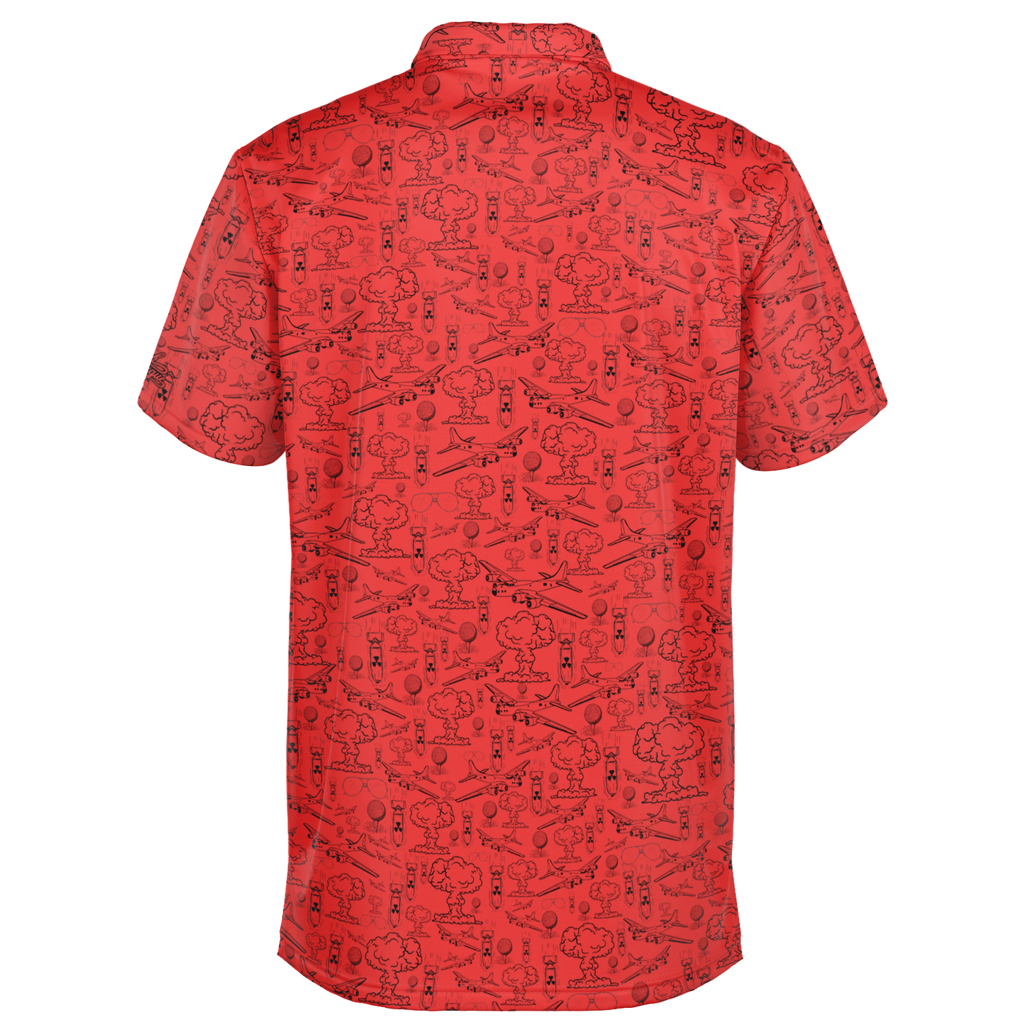 Dropping Bombs Golf Polo - Coral