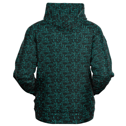 The Desert Full Zip Athletic Hoodie - Teal