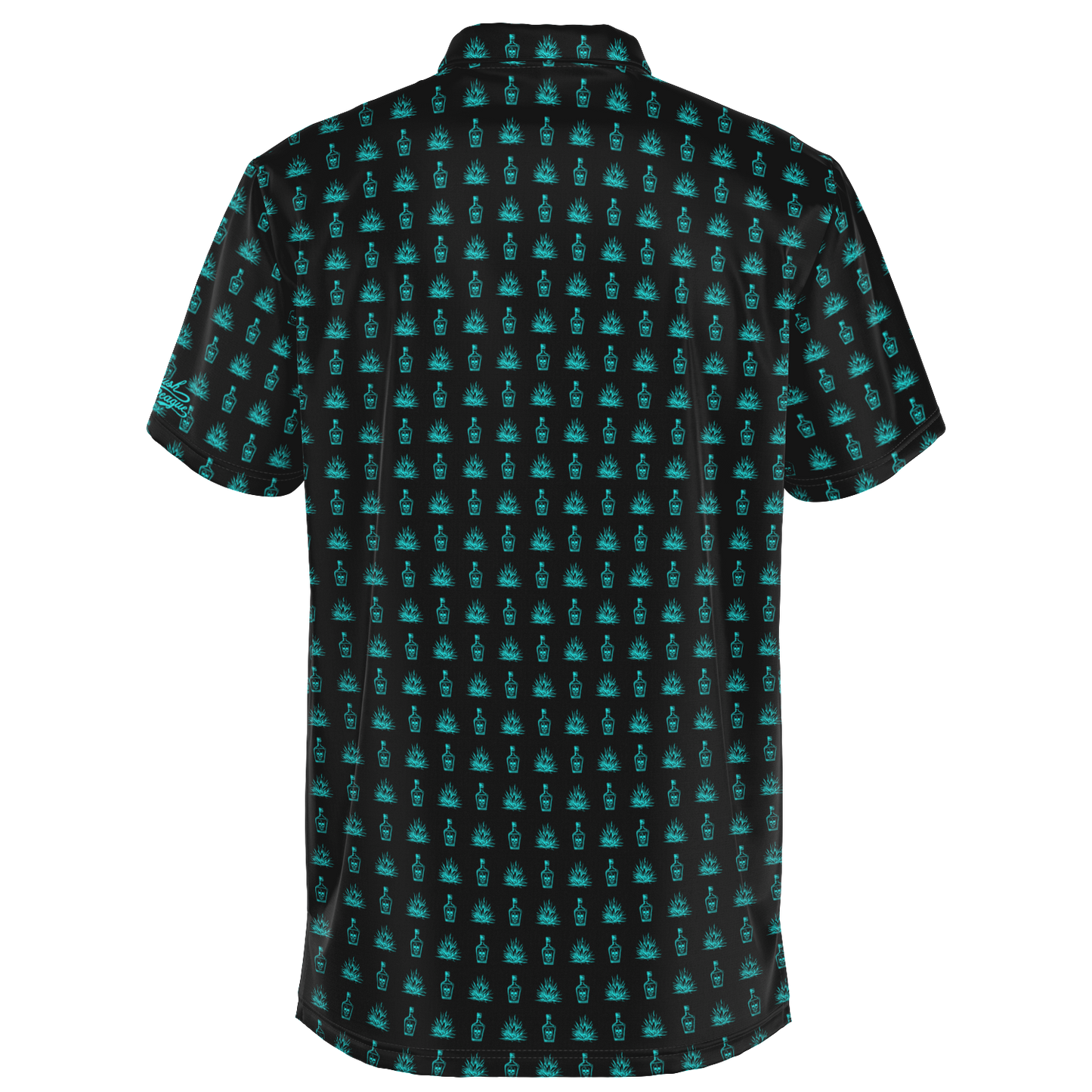 Tequila Golf Polo - Black / Teal