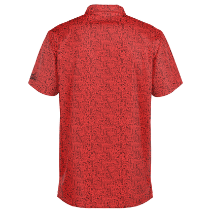 The Desert Golf Polo - Red / Black