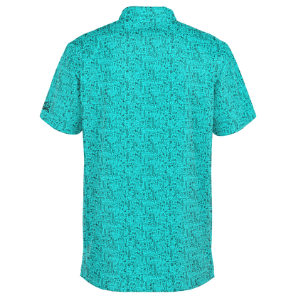 The Desert Golf Polo - Teal / Black