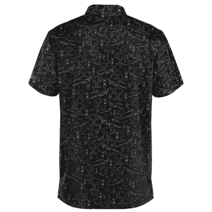 Dropping Bombs Golf Polo - Black / Grey